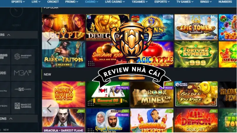 Hệ thống sản phẩm của nhà cái 1xbet