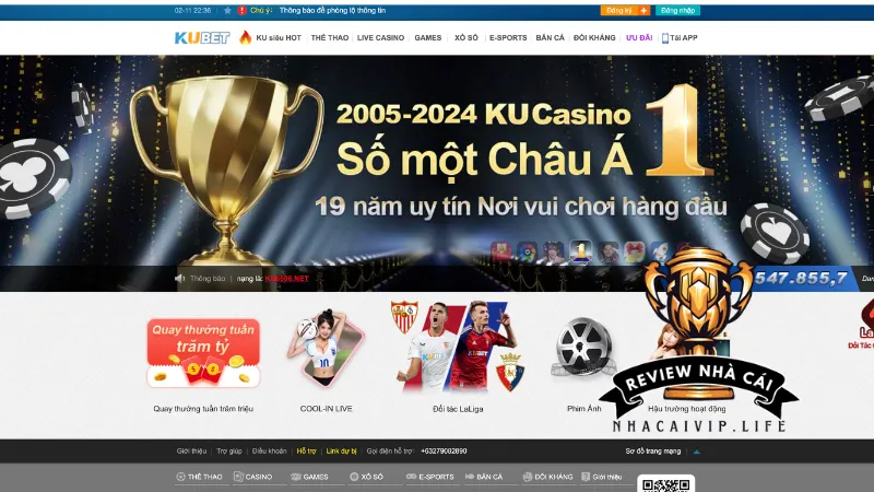 Hệ thống sản phẩm của nhà cái Kubet